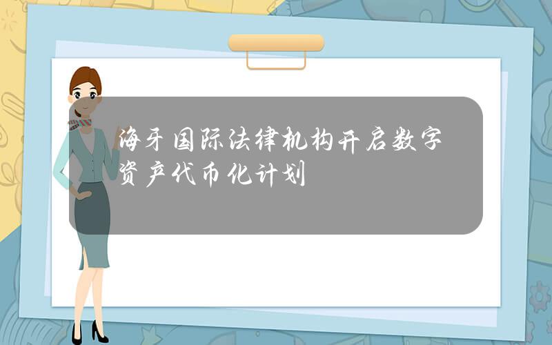 海牙国际法律机构开启数字资产代币化计划